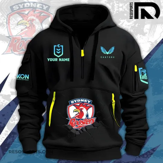 Discover Sydney Roosters NRL Tactical Zip Hoodie for Fans