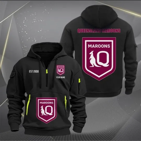 Discover Queensland Maroons NRL Tactical Hoodie