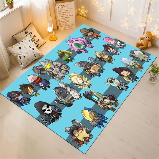 Discover Cartoon Characters Rug, Game Cartoon Rug, Kids Rug,Minimalist Rug,Custom Rug,Cute Rug,Movie Decor,Area Rug, Kids Room Rug