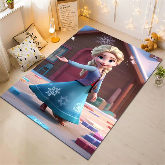 Discover Elsa Rug, Frozen Rug, Nursery Rug, Kids Rug, Minimalist Rug, Custom Rug, Popular Rug, Nursery Decor, Area Rug, Kids Room Rug,Gift For Kids