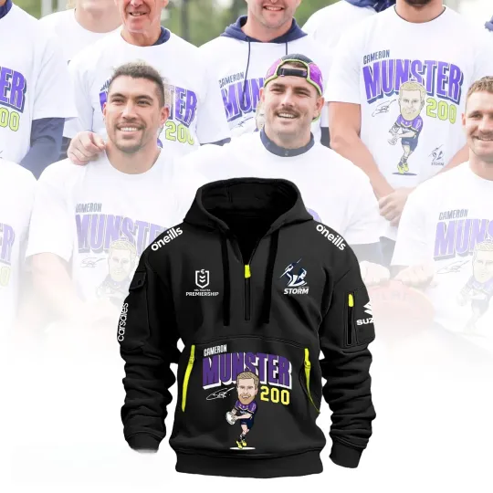 Discover Melbourne Storm NRL Tactical Zip Hoodie for Fans
