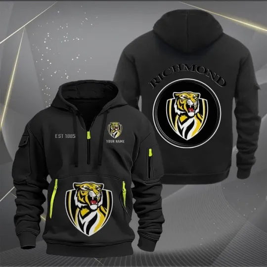 Discover Richmond Tigers Tactical Zip Hoodie for Fans