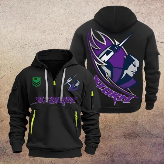 Discover Melbourne Storm Zip Hoodie Multicolor