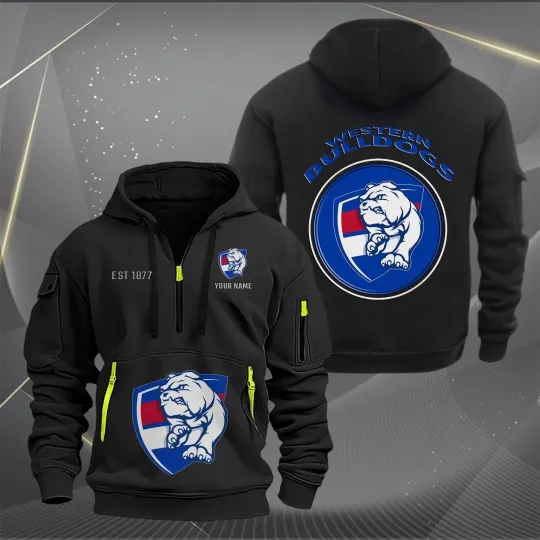 Discover Western Bulldogs Tactical Zip Hoodie for Fans