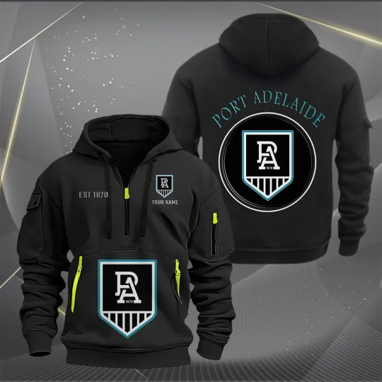 Discover Port Adelaide Power Tactical Zip Hoodie for Fans