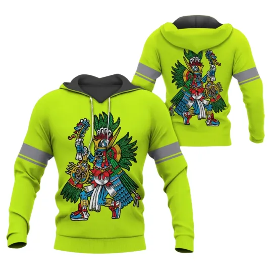Discover Huitzilopochtli Aztec God Of Sun And War 3D All Over Printed Hoodie