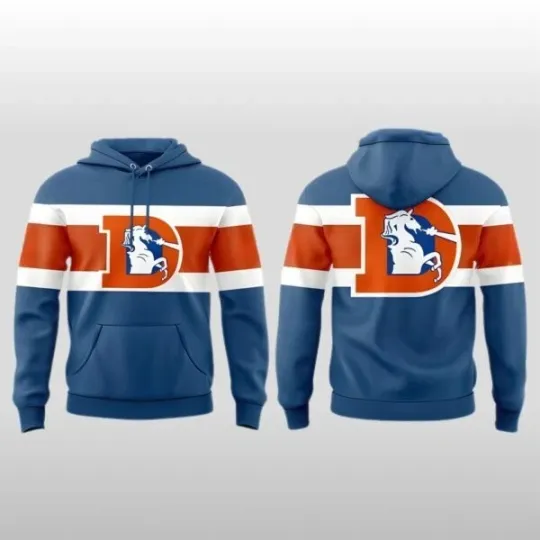 2026  Broncos Vinti Cardigan Throwback Vibe Hoodie