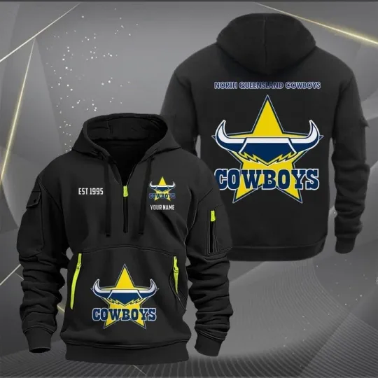 Discover North Queensland Cowboys NRL Tactical Zip Hoodie for Fans