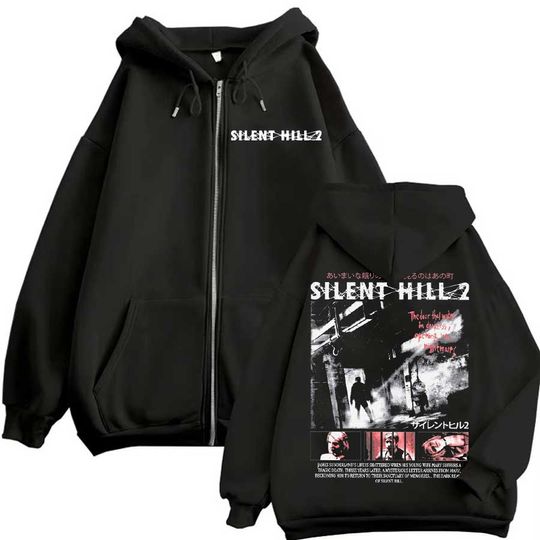 Discover Silent Hill 2 Hoodie Zipper Men Women Jacket Hiphop Streetwear Outfit Sweatshirt Tops P623