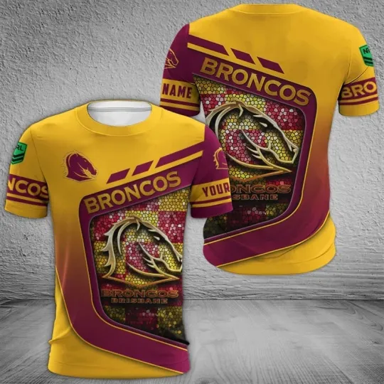 Discover Brisbane Broncos Hoodie T-Shirt for Fans