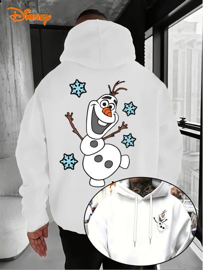 Discover Men's Disney Frozen Snowman Kristoff‌ ‌Olaf‌ Hoodies Women Sweatshirt Unisex Pullover Autumn Winter Fleece Oversize Hoody Jacket