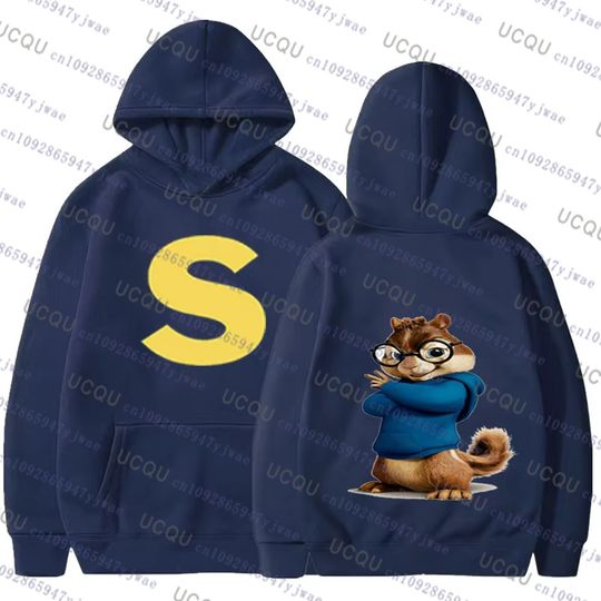 Discover Alvin and The Chipmunks 2026 Fashion Hooded Sweatshirt Women Men's Hoody Alvin Chipmunk Halloween Costume Cotton Pullover Tops