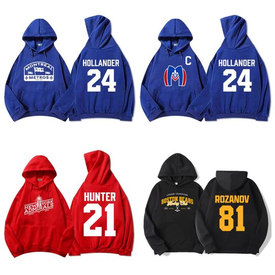 Discover Heated Rivalry TV Hoodies Shane Hollander 24 Llya Rozanov 81 Scott Hunter 21 Sweatshirt Men Women Streetwear