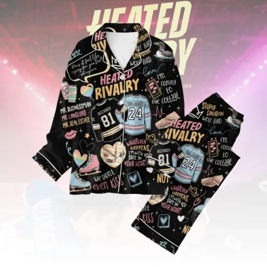 Discover Hudson Williams Connor Storrie Pajamas Set, Heated Rivalry Inspired Pajamas