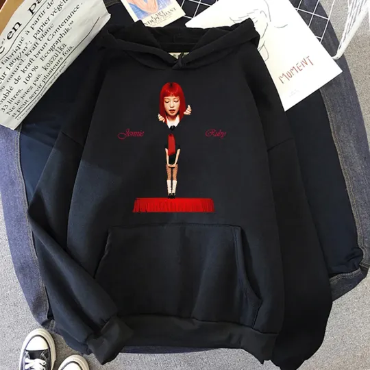 Discover 2025 JENNIE Ruby Sudadera Con Capucha Nuevo Álbum Moda Hombres/mujeres Sudaderas Con Capucha Harajuku Estética Ropa Hoodies