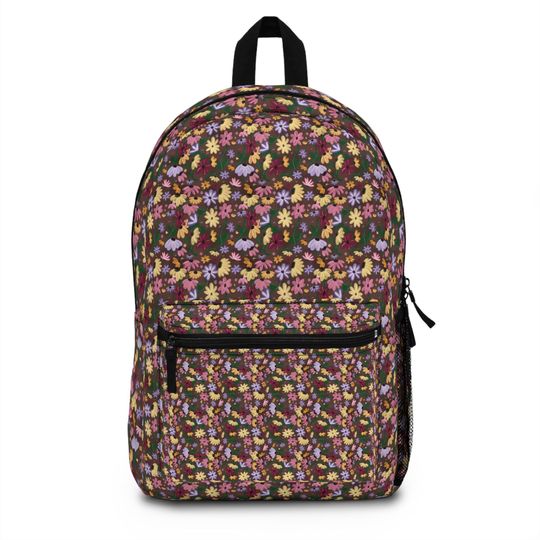 Discover Piano Surprise Song Floral Printed Backpack  Music Lover's Bag, Fan-Inspired Accessory