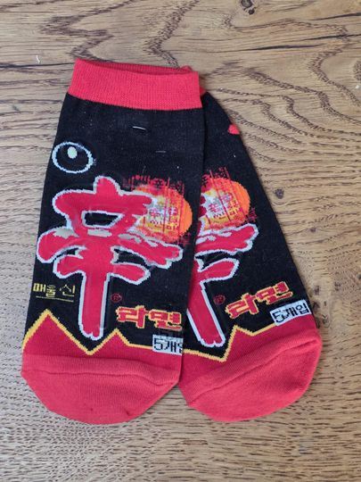 Discover Shin Ramen Korean Extra Spicy Noodle Ankle Socks