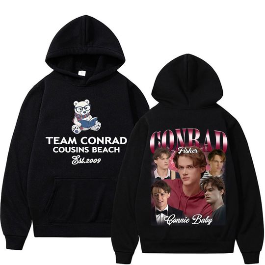 Team Conrad Cousins Beach Hoodie Summer I Turned Pretty Movie Conrad Fisher Sweatshirts Men Women Casual Comfort Loose Pullovers