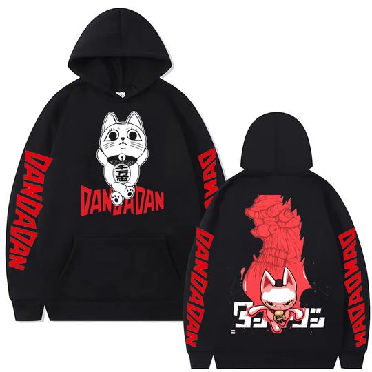 Anime DAN DA DAN Dandadan Funny Hoodies Hip Hop Graphic Sweatshirt Poleron Hombre Unisex Streetwear Harajuku Tracksuit