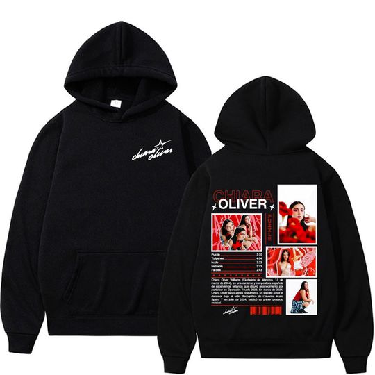 Discover Chiara Oliver Puzzle Album 2026 Tour Hoodies Men Women Clothing Fashion Aesthetic Sweatshirts High Quality Casual Fleece Hooded