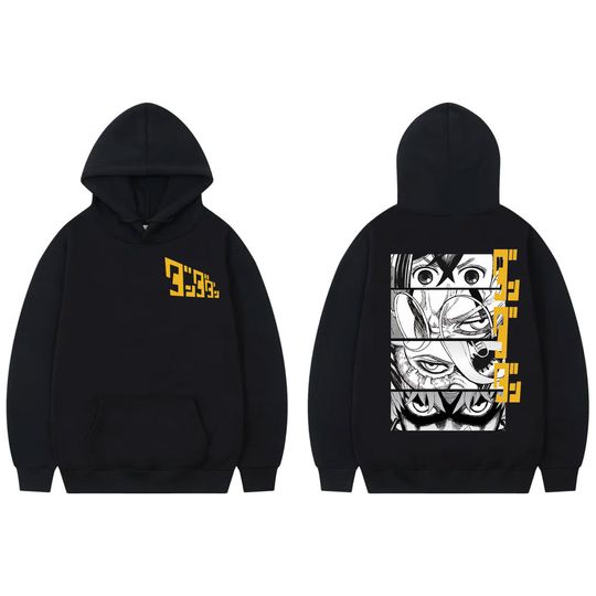 Japanese Anime Dandadan Graphic Hoodies Fashion Vintage Hooded Sweatshirts Men Women High Quality Fleece Pullovers Streetwear