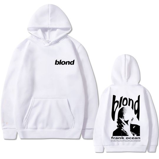 Discover Popular Singer R&B Frank Hip Hop Retro Hoodie Man Ocean Fashion Oversized Pullover Male Blond Music Vintage Fleece Cotton Hoody