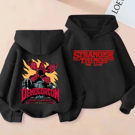 2025 Cheap Popular Stranger Things New Releases for Boy Girl Casual Wear Graphics Everyday Style Fall Winter Hoodie Tracksuit