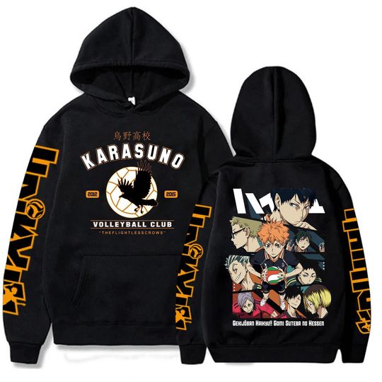 Discover Haiikyuu Hoodies Funny Japan Anime Volleyball Junior Yu Nishinoya Sweatshirt Unisex Harajuku Casual Winter Streetwear Sweatshirts