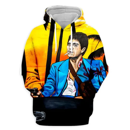 Autumn Scarface Movie 3D Print Hoodies Men Women Fashion Casual Sweatshirt Oversized Hoodie Pullovers Tracksuit Clothing
