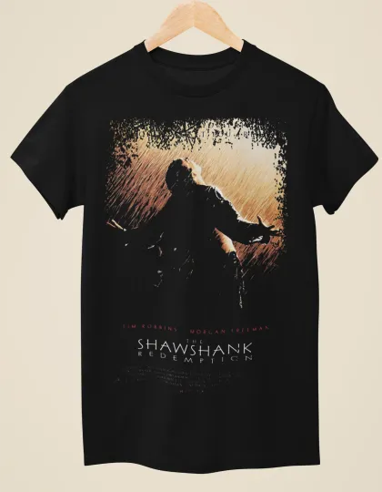 Discover The Shawshank Redemption - Movie Poster Inspired Unisex Black T-Shirt