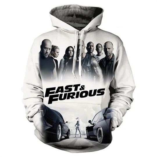 Discover Fast And Furious 3D Print Hoodies Men Women Casual Streetwear Oversized Sweatshirts Hoodie Male Pullovers Tracksuit Man Clothing