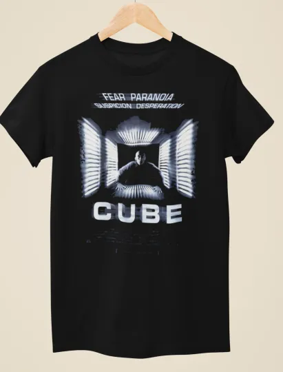Discover Cube - Movie Poster inspired Unisex Black T-Shirt