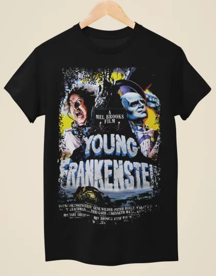 Discover Young Frankenstein - Movie Poster Inspired Unisex Black T-Shirt