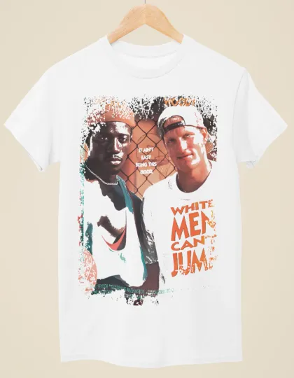 Discover White Men Can't Jump - Movie Poster Inspired Unisex White T-Shirt