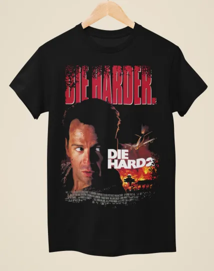 Discover Die Hard 2 - Movie Poster inspired Unisex Black T-Shirt