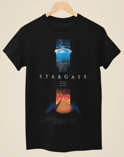 Stargate - Movie Poster inspired Unisex Black T-Shirt