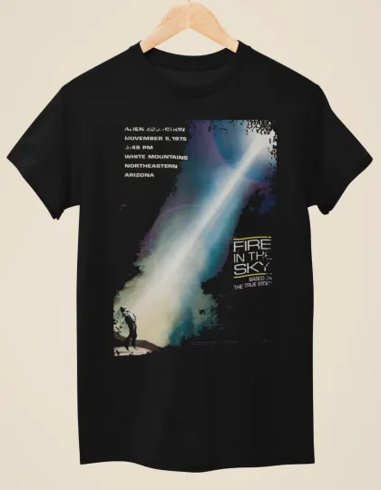 Discover Fire in the Sky - Movie Poster inspired Unisex Black T-Shirt