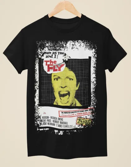 Discover The Fly (1958) -Movie Poster inspired Unisex Black T-Shirt