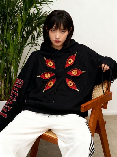 Discover Y2K Harajuku Fashion Zipper Design Sense Hoodie Women Street Hip Hop Vintage Fleece Padded Sweatshirt Unisex Casual Loose Hoodie