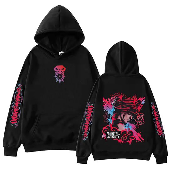 Discover Anime Arcane Vi Graphic Hooded Men Women Casual Hoodies Classic Trendy Pullover Y2k Hip Hop Sweatshirt Harajuku Male Pullover
