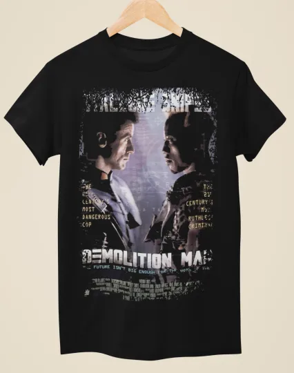 Discover Demolition Man - Movie Poster Inspired Unisex Black T-Shirt