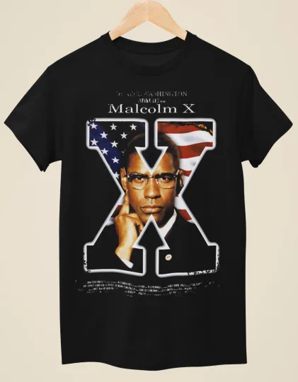Discover Malcolm X - Movie Poster Inspired Unisex Black T-Shirt