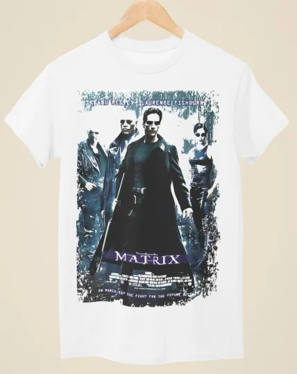 Discover The Matrix - Movie Poster Inspired Unisex White T-Shirt