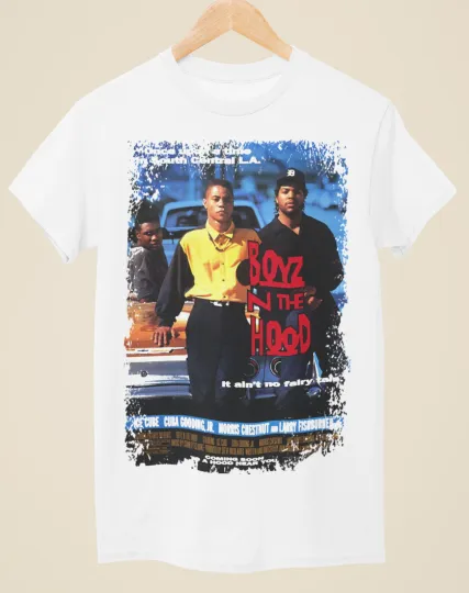 Discover Boyz N The Hood - Movie Poster Inspired Unisex White T-Shirt