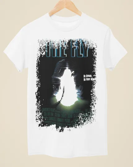 Discover The Fly - Movie Poster Inspired Unisex White T-Shirt