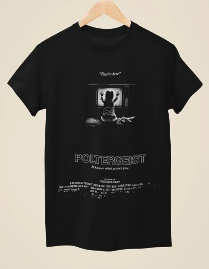 Discover Poltergeist - Movie Poster Inspired Unisex Black T-Shirt