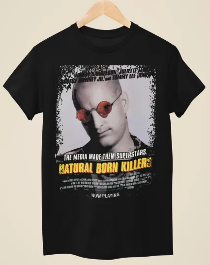 Discover Natural Born Killers - Movie Poster Inspired Unisex Black T-Shirt
