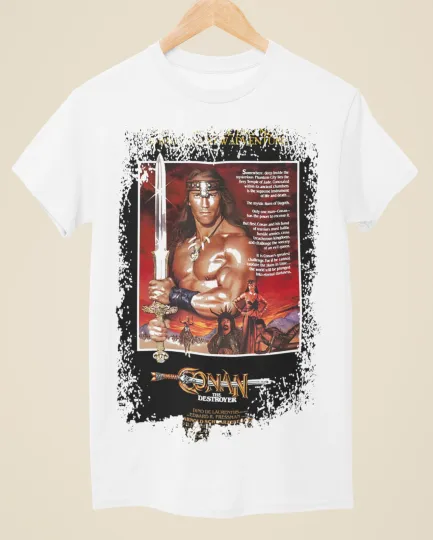 Discover Conan The Destroyer - Movie Poster Inspired Unisex White T-Shirt