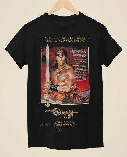 Discover Conan The Destroyer - Movie Poster Inspired Unisex Black T-Shirt