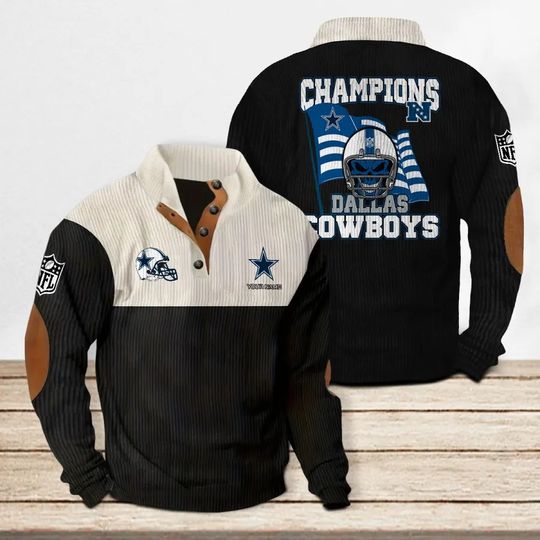Dallas Cowboys Colorful Stand Collar Sweatshirt